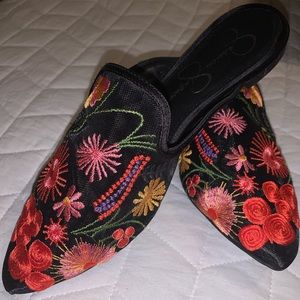 Jessica Simpson Flowered Loafers!